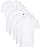 Fruit of the Loom Herren Original T. T-Shirt, weiß, XL (5er Pack)