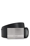 BOSS Herren Baxton_sz35 G rtel, Black1, 100 EU