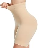 sellto Bauchweg Unterhose Damen Hohe Taille Shapewear Figurformende Bauchkontrolle Oberschenkel Starke Formende Unterwäsche Miederhose Mit Bein Miderpants Shorts Body Shaper