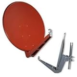 Gibertini OP SE Profi Serie 85 cm Alu Ziegelrot Sat Antenne