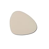 Zeller 27057 Glasuntersetzer-Set, 6-tlg., Kunstleder, creme, ca. 12 x 10 cm