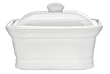 Cosy & Trendy RH46632 Terrine mit Deckel, Porzellan, Weiß, 250 ml