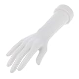 SDENSHI Weibliche Schaufensterpuppe Hände Arme Anzeige Biegbare Handschuhe Schmuck Modell, Weiß - Weiß Recht