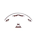 Auto Interieur Dekorative Abdeckung Für Mazda Für MX-5 MX5 Für MIATA 2009 2010 2011 2012 2013 2014 2015 Echte Weiche Carbon Faser Aufkleber Auto Tacho Zubehör Innen(Black with Red)