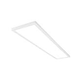 BRILONER - LED Deckenlampe 98cm mit indirektem Licht, 3 cm flach, 36W, 4800lm, neutralweißes Licht, Lampe, Deckenleuchte, Wohnzimmerlampe, LED Panel, Küchenlampe, Deckenbeleuchtung, 98x20x3 cm, Weiß