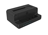 ICY BOX HDD/M.2 NVMe SSD Docking Station USB 3.2 Gen 2 (10 Gbit/s), Festplatten Klonstation und Lesegerät (SATA 2,5/3,5 Zoll und M.2 NVMe), Extern, Adapter, USB-C, USB-A, IB-2914MSCL-C31