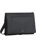 Jost Laptoptasche Umhängetasche mit Laptopfach Halmstad Messenger Bag Black schwarz