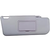 VHEUHZ Sonnenblende Grau Sonnenschirm mit Spiegel, Sonnenschutz Kompatibel mit FIAT Panda 169 MK2 2003-2012 (Rechts 735362763 735362753)