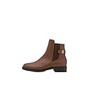 Tommy Hilfiger Damen Flache Leder Mode-Stiefel, Winter Cognac, 40 EU