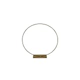 Bada Bing Dekoring mit Fuß Metallring zum Hinstellen Gold Ø Ca. 30 cm für Trockenblumen Draht Weihnachten 12