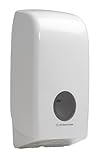 Aquarius-Spender für Einzelblatt-Toilettenpapier 6946 – 1 x Spender für Einzelblatt-Toilettenpapier, weiß