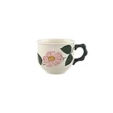 Villeroy und Boch Wildrose Kaffeetasse, 250 ml, Höhe: 8 cm, Premium Porzellan, Weiß/Bunt