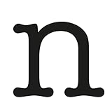 Inkster® n - Kleinbuchstabe Tattoo | Temporäres Tattoo mit EU-Kosmetikzertifizierung | wasserfest + vegan | revolutionäres 2-Wochen-Tattoo | Fake Tattoos und Klebetattoos für Erwachsene