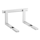 ARLI Mikrowellenhalterung weiss – Wandhalterung für Mikrowelle Grillofen bis 35 kg Ablage Mikrowellen Wandhalter Regal Halter Inklusive Befestigungsmaterial