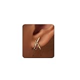 Halora Ohrstecker Gold Ohrringe Stecker Damen Goldene Klein Ohrringe Gold Earrings for Women Schmuck