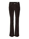 VERO MODA Damen Vmflash Mr Flared Corduroy Pants Ausgestellte Jeans, Chocolate Torte, 29W x 32L