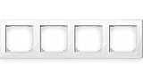 Schneider Electric Merten M-Smart Rahmen für Steckdosen und Schalter, 4-fach, polarweiss glänzend, Artikelnummer 478419