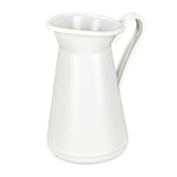 Ideen mit Herz Deko-Kanne | Kunststoff | Rohling zum Weiterverzieren | weiß | 16,4 cm x 13,9 cm x 9,5 cm