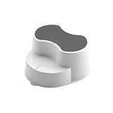 Rotho Babydesign TOP Kinderschemel - recycelt - Tritthocker - Trittschemel - Kinderschemel - Trittleiter - Kindertreppe - Antirutschfläche - Weiss