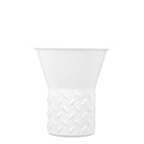 KPM Berlin MANDORLA Vase, Biskuitporzellan - Handmade, Porzellanvase im Geschenkkarton, weiß (20 cm)