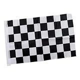 JOINPAYA Kleine Karierte Zielflagge Polyester Rennauto Startsignal-flagge Robust Leicht Partydeko Rennbahn Zubehör