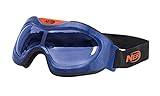 NERF NER0081 - Elite Battle Brille, offizielle größenverstellbare Schutzbrille, blau