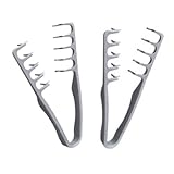 2Stk Texture Comb für Herren | Breitzahn Kamm für Locken | Tragbarer Breiten Zähnen Styling Kamm Ansatzhaare Volumen Tool | Pony Nahtkamm Textur Styling Zubehör für Lockiges & Glattes Haar