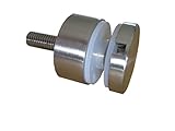 Punkthalter Glashalter Ø 30 50 70 mm Glasvordach Glas Treppen Edelstahl - Flach (Ø30 mm - Flacher Anschluss)