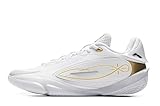 LI-NING Herren Basketballschuhe rutschfest Verschleißfest Professionelle Sportschuhe Wade 808 5 Ultra Serie Weiß/Golden EU 47 2/3