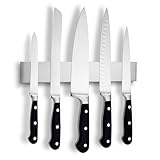 LARHN Magnetleiste Messer aus Edelstahl, 30 cm - Messerhalter Magnetisch - Magnetischer Messerblock Ohne Messer