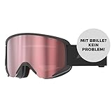 ATOMIC SAVOR Skibrille - Black - Komfortabler Live Fit Rahmen - Klare Sicht durch Flash Scheibentechnologie - Over The Glasses-kompatibel für Brillenträger