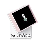 PANDORA Moments Vierblättriges Kleeblatt Charm-Anhänger aus Sterling Silber mit Kristallen, Kompatibel Moments Armbändern, 792751C01
