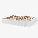 ROOM IN A BOX Bett 2.0 L/Weiß: Klappbett aus Wellpappe 160 180 200 x 200 cm und Zwischengrößen. Auch als Gästebett. Lattenrost Nicht nötig.