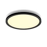 Philips Hue Aurelle White Ambiance Smart Lighting Round 24.5W Panel Light, black, with Bluetooth, Works with Alexa, Google Assistant and Apple Homekit, old generation