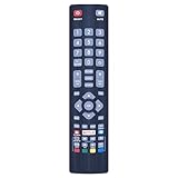 CLVIZCXOM TV Ersatz Fernbedienung Kompatibel mit Blaupunkt BLF/RMC / 0008 Full HD LED 3D Smart TVs mit Netflix YouTube 3D Smart Buttons