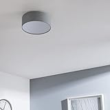 INSPIRE - Deckenleuchte aus Stoff SITIA Ø 29 cm - Deckenlampe - Für E27 Glühlampe - 1xE27 - Grau