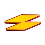 Diamant RS Emblem Auto Aufkleber RS Metall Aufkleber Karosserie Verkleidung Aufkleber Blattplatte Seitenetikett (Gelb Rot)