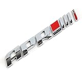 cicisame 1 x Auto-Heckklappen-Aufkleber APR Stage Logo Emblem Aufkleber für Audi A3 A4 A5 S3 S4 S6 S5 B8 B6 A6 C6 C7 Q5 Q7 TT RS3 RS4 RS5 Zubehör (Silber)