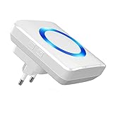 Metzler Steckdosen Funk-Gong Empfänger mit 52 Melodien Funk-Türklingel - mit 52 polyphonen Melodien und LED-Signal