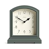JONES CLOCKS® Tavern kaminuhr | Modernes Design der bogenplatte | Spargel grün | Zeitgenössischer klassischer Stil für Schreibtisch, Tisch, Regal oder nachttisch