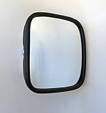 Autobits Winkel Spiegel Weitwinkel Außenspiegel Rückspiegel Links / Rechts Ersatzspiegel Zusatzspiegel 182mm x E4 Kompatibel mit Magirus Deutz Mercedes Benz LKW Transporter Bus Traktor, Schwarz