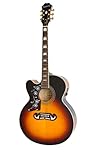 Epiphone J-200 EC Studio Vintage Sunburst LH Westerngitarre