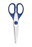 Wedo 771904 Kreativschere (mit Büttenschnitt, 16 cm große) griffe blau
