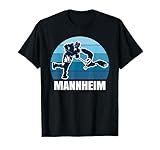 Mannheim Eishockey Fan T-Shirt – Adler: Unisex, Schwarz, S, Kurzarm, Klassisch, Crew-Neck, Stretch, Mannheim Eishockey Fans, Eishockey-Fans