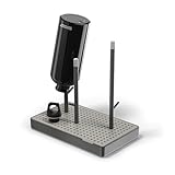 SIGG - Flaschen-Abtropfgestell Elara - rutschfest - wasserdichte Abtropfschale - Kratzfreie gummierte Halterungen - BPA-frei & spülmaschinengeeignet - Swiss Design - Hergestellt in der EU - Grau