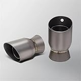 Motorrad Auspuffrohr Motorrad-Auspuff Für Ducati Panigale Streetfighter V4 V 4, Modifiziertes Mittelrohr, Titanlegierung, Zwei Schalldämpfer Auspuff Schalldämpfer Rohr(Farbe 2)