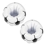 VALICLUD Aufblasbarer Fußball Getränkekühler PVC Eisbehälter Tragbarer Kühltonne für Bier Wein Getränke Outdoor Strand Party Camping