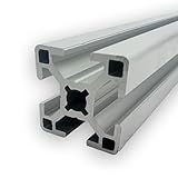 Aluprofil 30x30 mm | Nut 8 | Länge 2000 mm = 200 cm | eloxiert | Aluminium Profil | Nutenprofil | Aluprofil | Alu Profil | Leicht | Montagesystem |