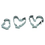 Krifka Formina Hahn, Henne, Küken 3er Set Ostern Ausstecher, Ausstechform aus Edelstahl