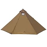 Longeek Tipi Zelt 2 Personen Ultraleicht Outdoor Camping mit Ofenloch 4 Jahreszeiten Familien Wasserdicht Vorzelt Pavillon